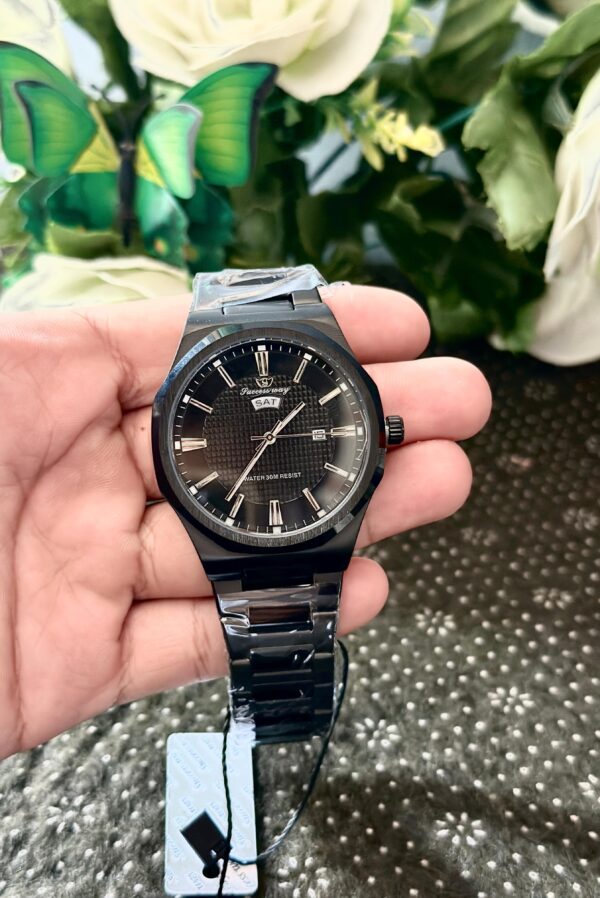 Successway Men's Watch – Black Dial with Texture - Image 4