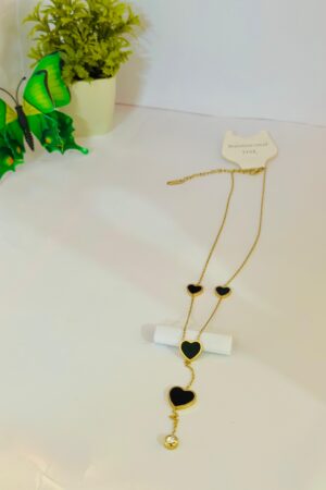 Black Heart Charm Necklace 🖤